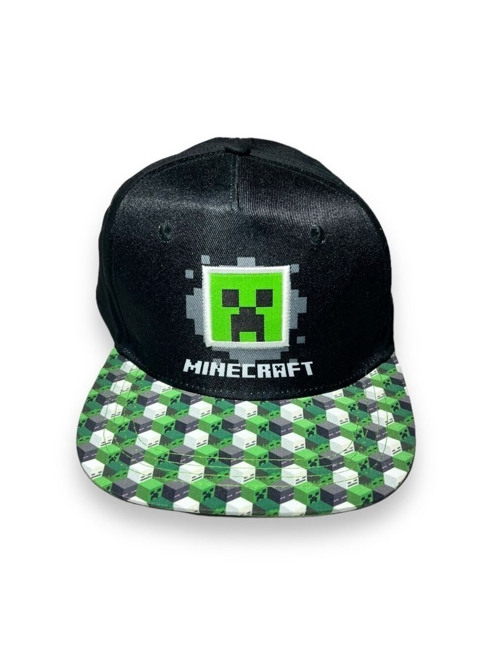 Minecraft Kid’s SnapBack Creeper Face Hat Size OSFM